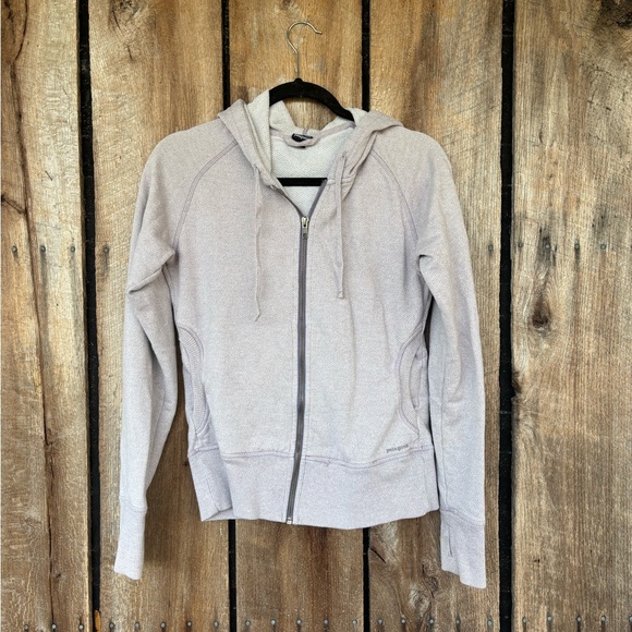 Patagonia Jackets & Blazers - Patagonia Ahnya Full Zip Hoodie Women's S  Gray Organic Cotton Blend Sweatshirt